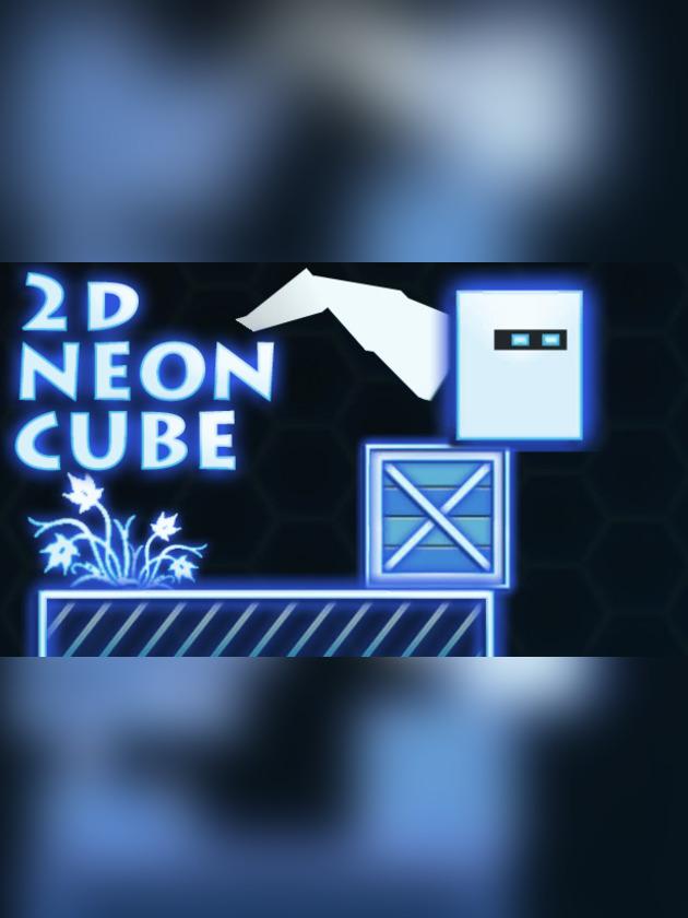 2D Neon Cube cover