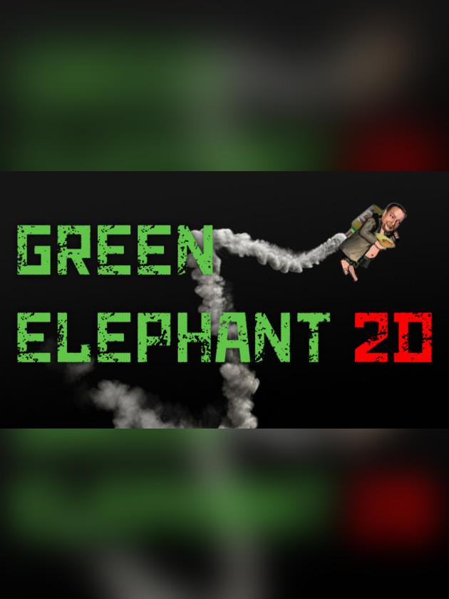 Green Elephant 2D wallpaper