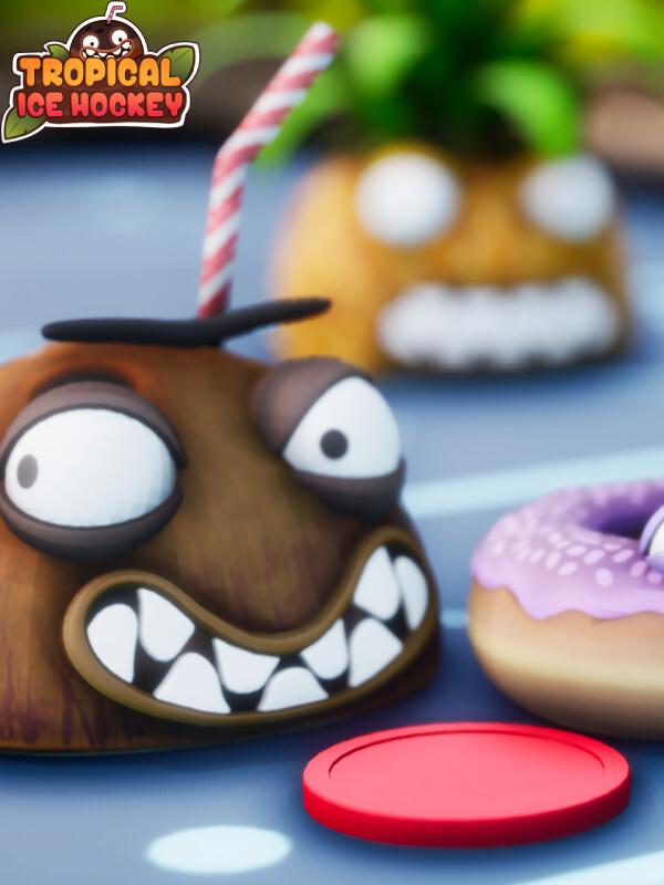 Tropical Air hockey cover