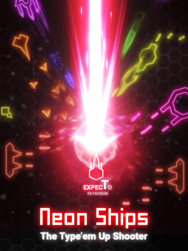 Neon Ships: The Type'em Up Shooter cover