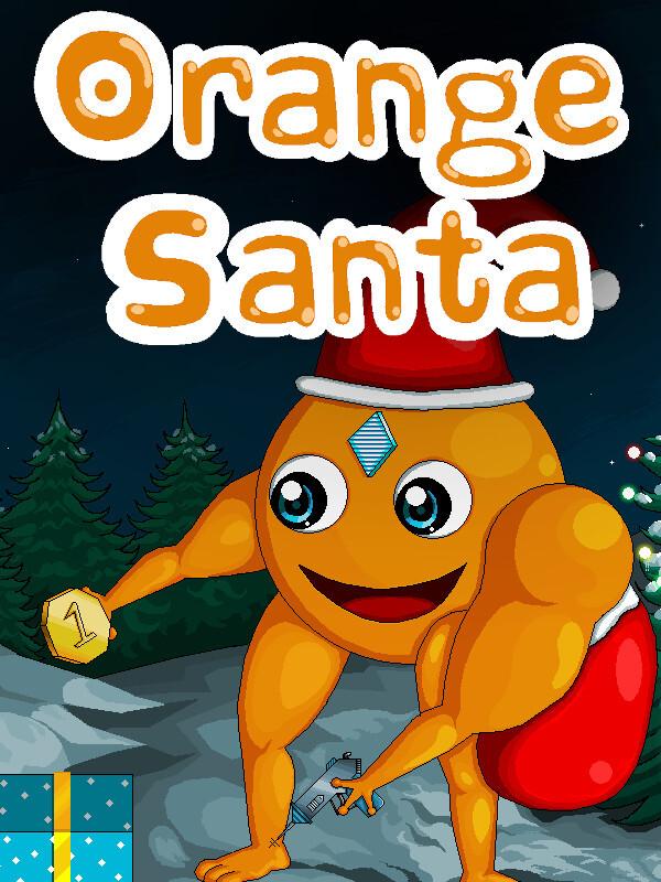 Orange Santa wallpaper