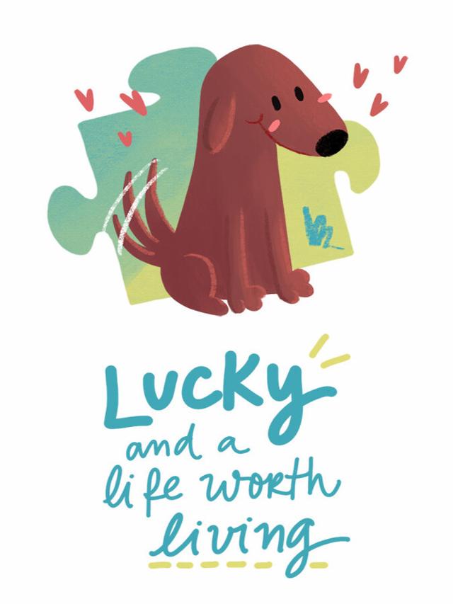 Lucky and a Life Worth Living: A Jigsaw Puzzle Tale cover