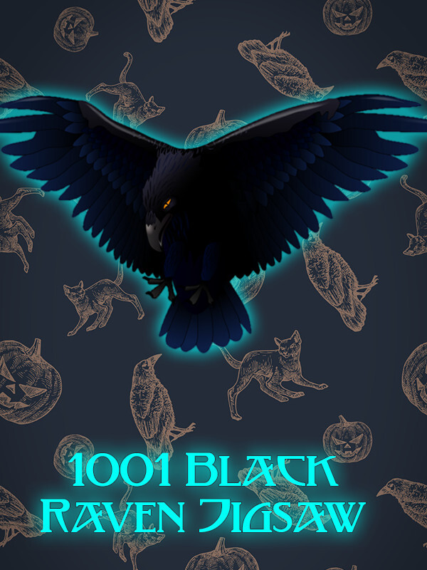 1001 Black Raven Jigsaw cover