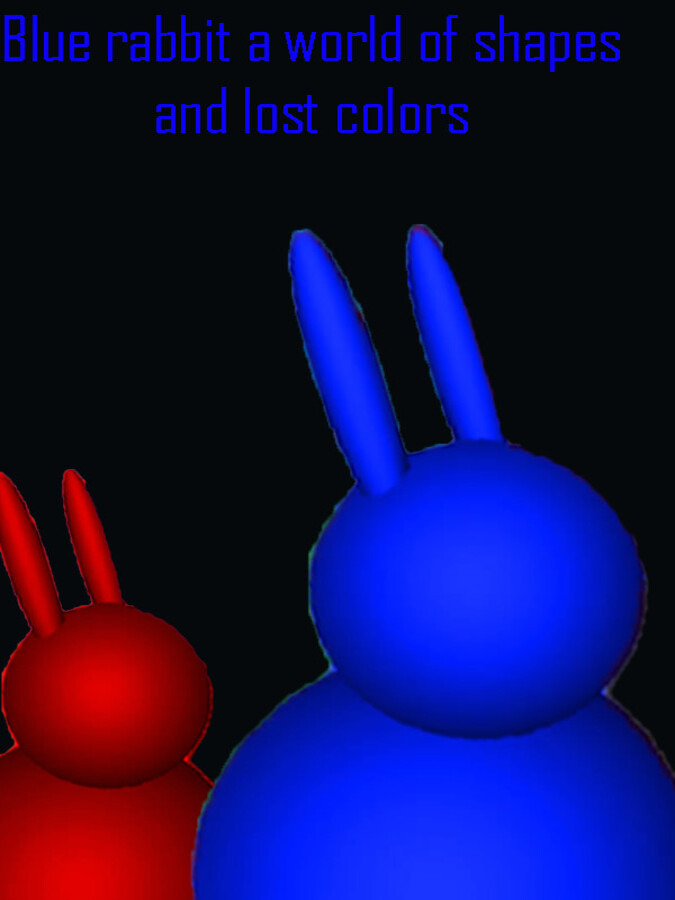 Blue rabbit a world of shapes and lost colors cover