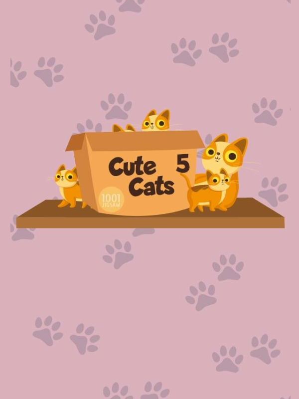 1001 Jigsaw: Cute Cats 5 cover