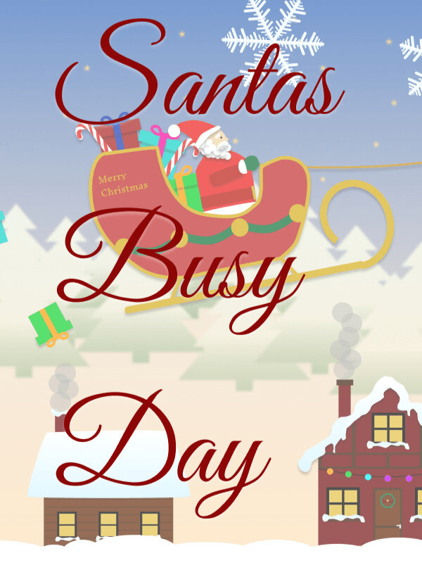 Santa's busy day cover