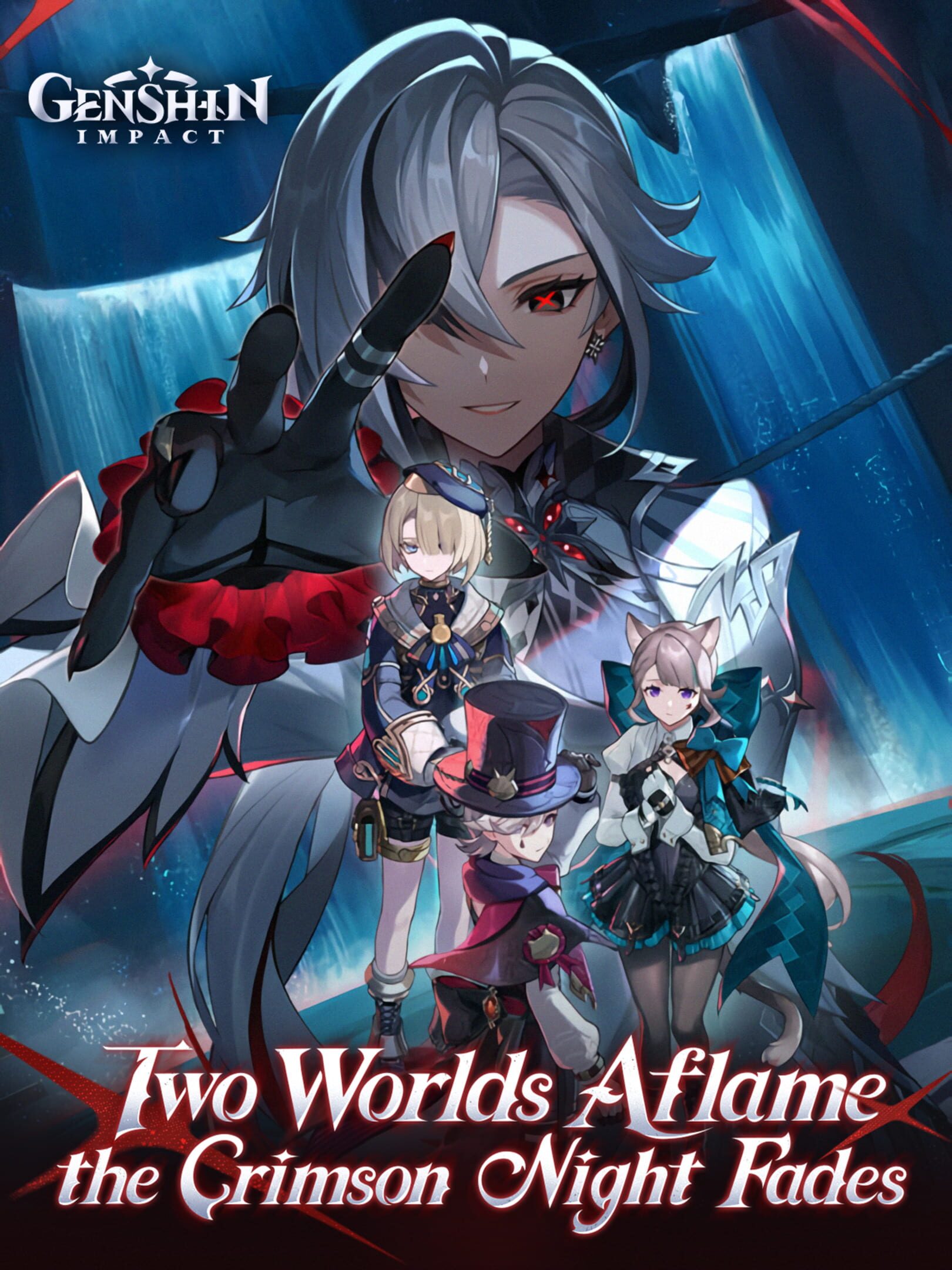 Genshin Impact: Two Worlds Aflame, the Crimson Night Fades cover