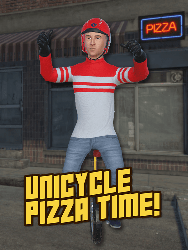 Unicycle Pizza Time! wallpaper