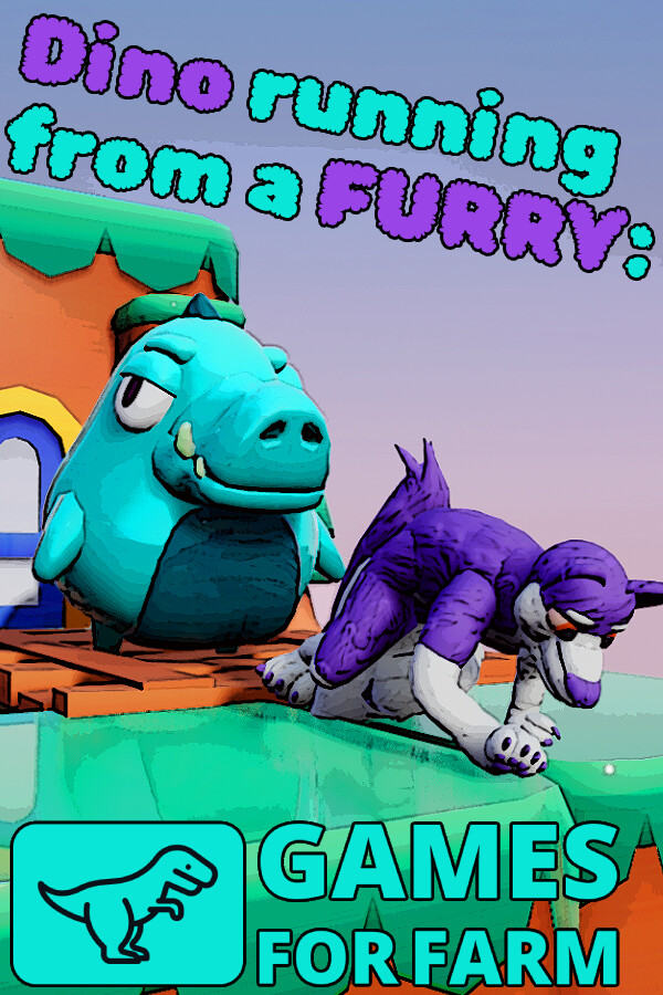 Dino Running from a Furry: Gamesforfarm cover