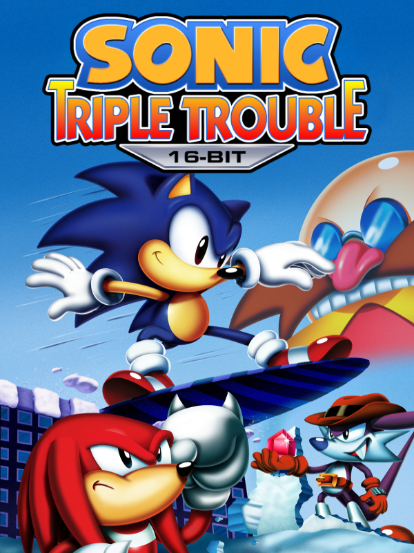 Sonic Triple Trouble 16-Bit cover