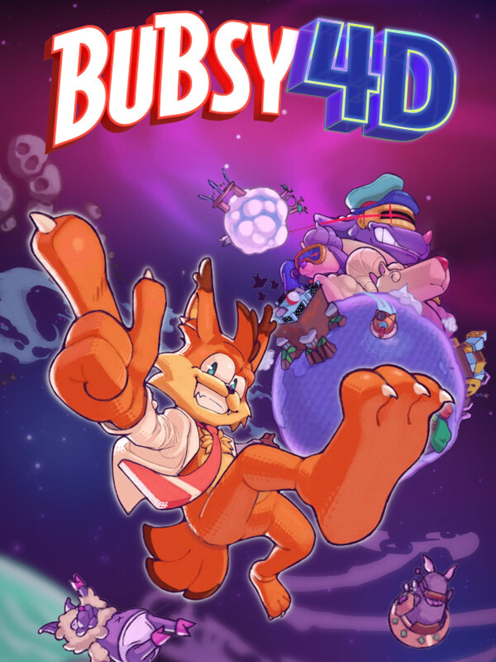 Bubsy 4D cover