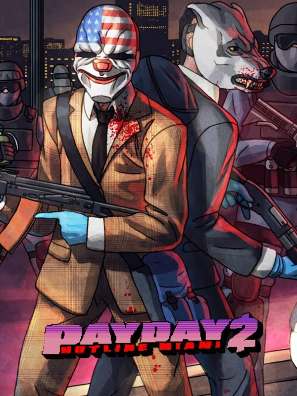 Payday 2: Hotline Miami cover