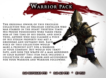 Dragon Age II: Warrior Item Pack cover