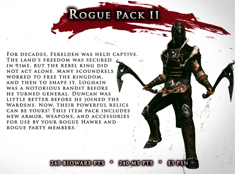 Dragon Age II: Rogue Item Pack II cover