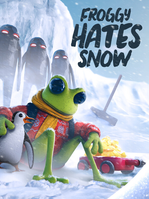 Froggy Hates Snow cover