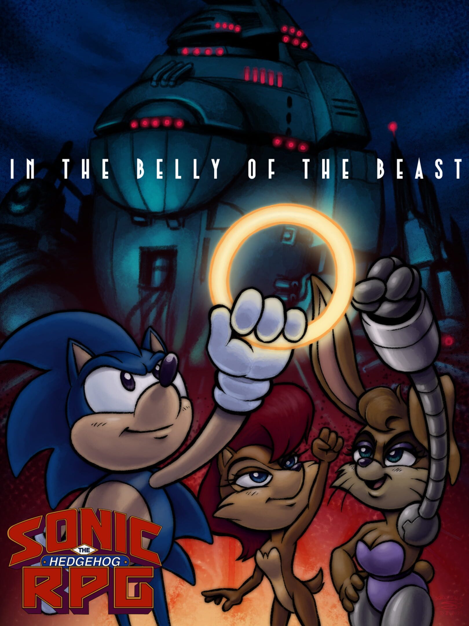 Sonic the Hedgehog RPG: In The Belly of The Beast cover