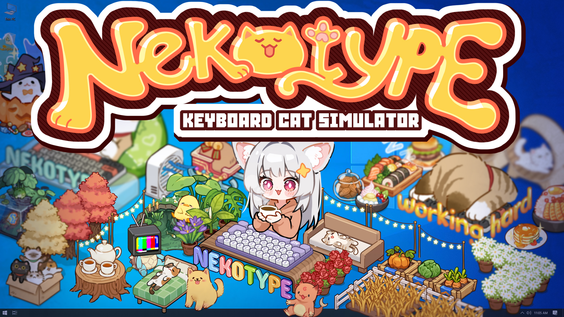 Nekotype Keyboard Cat Simulator cover