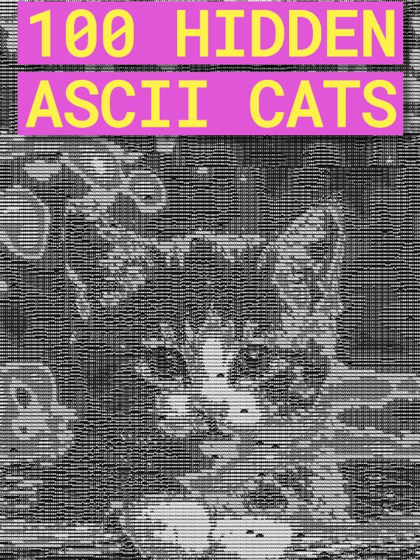 100 Hidden ASCII Cats cover