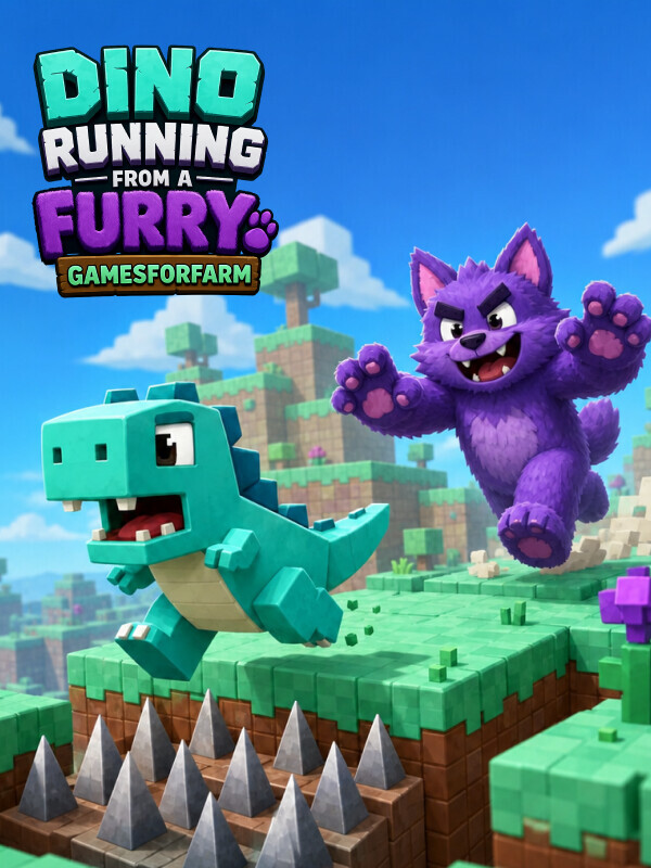 Dino Running from a Furry: Gamesforfarm cover