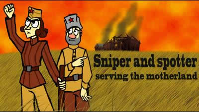 Sniper and Spotter Serving the Motherland cover