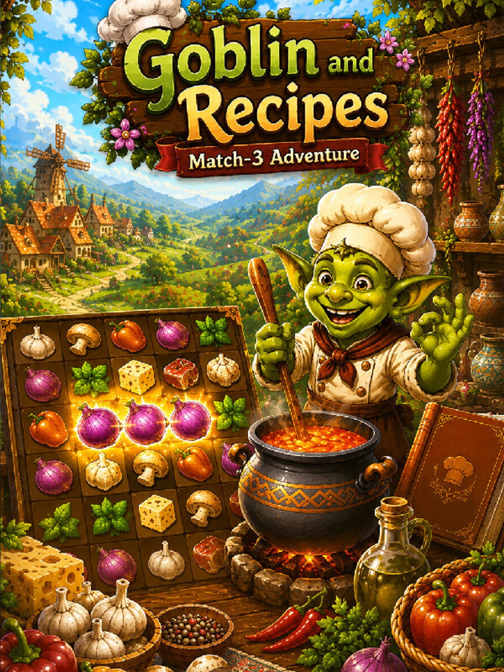 Goblin and Recipes: Match-3 Adventure wallpaper