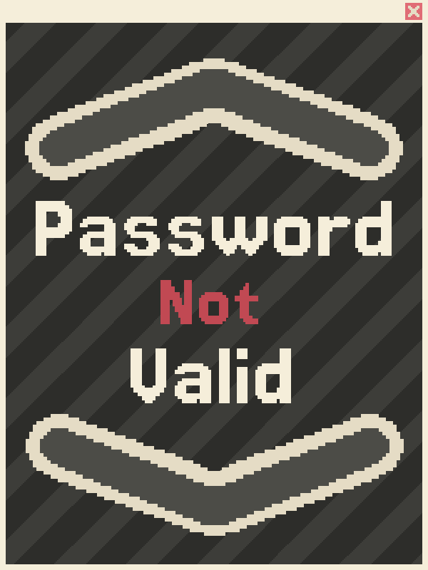 Password Not Valid cover